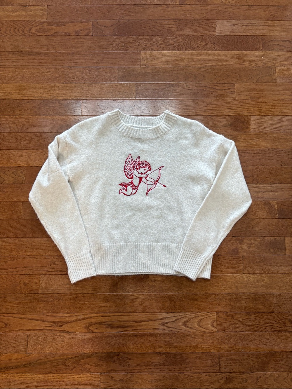 Francesca's Cream Cupid Soft and Cozy Sweater